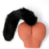 FAUX FOX TAIL BLACK