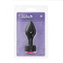 BOTTOM JEWELS BLACK ALLOY W/ RED JEWEL MEDIUM PLUG