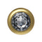 BOTTOM JEWELS GOLD ALLOY W/ CLEAR JEWEL SMALL PLUG