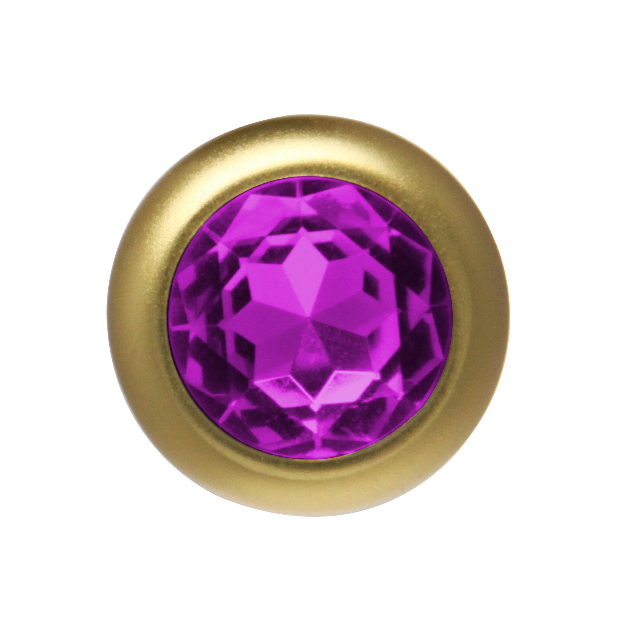 BOTTOM JEWELS GOLD ALLOY W/ PURPLE JEWEL SMALL PLUG