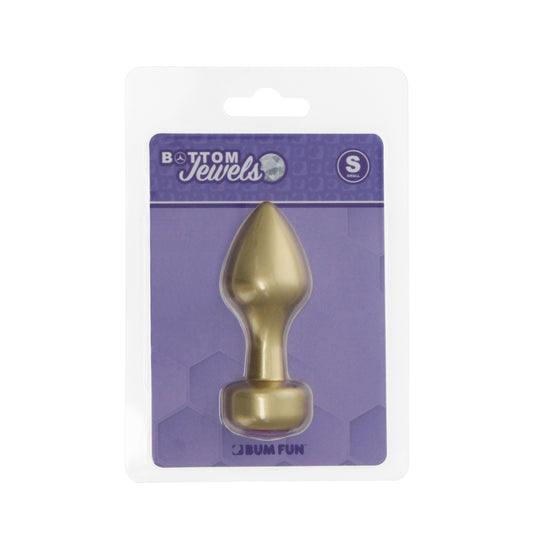 BOTTOM JEWELS GOLD ALLOY W/ PURPLE JEWEL SMALL PLUG