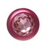 BOTTOM JEWELS RED ALLOY W/ PINK JEWEL SMALL PLUG