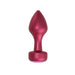 BOTTOM JEWELS RED ALLOY W/ PINK JEWEL SMALL PLUG