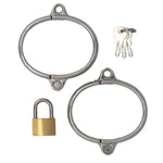 WRIST CUFFS STAINLESS XSMALL WITH LOCK