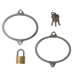 WRIST CUFFS STAINLESS XSMALL WITH LOCK