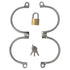 WRIST CUFFS STAINLESS XSMALL WITH LOCK