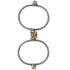 WRIST CUFFS STAINLESS XSMALL WITH LOCK