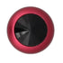 Alloy Butt Plug with Black Jewel, Red Small
