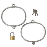 WRIST CUFFS STAINLESS XSMALL WITH LOCK