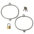 WRIST CUFFS STAINLESS XSMALL WITH LOCK