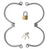 WRIST CUFFS STAINLESS XSMALL WITH LOCK