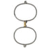 WRIST CUFFS STAINLESS XSMALL WITH LOCK