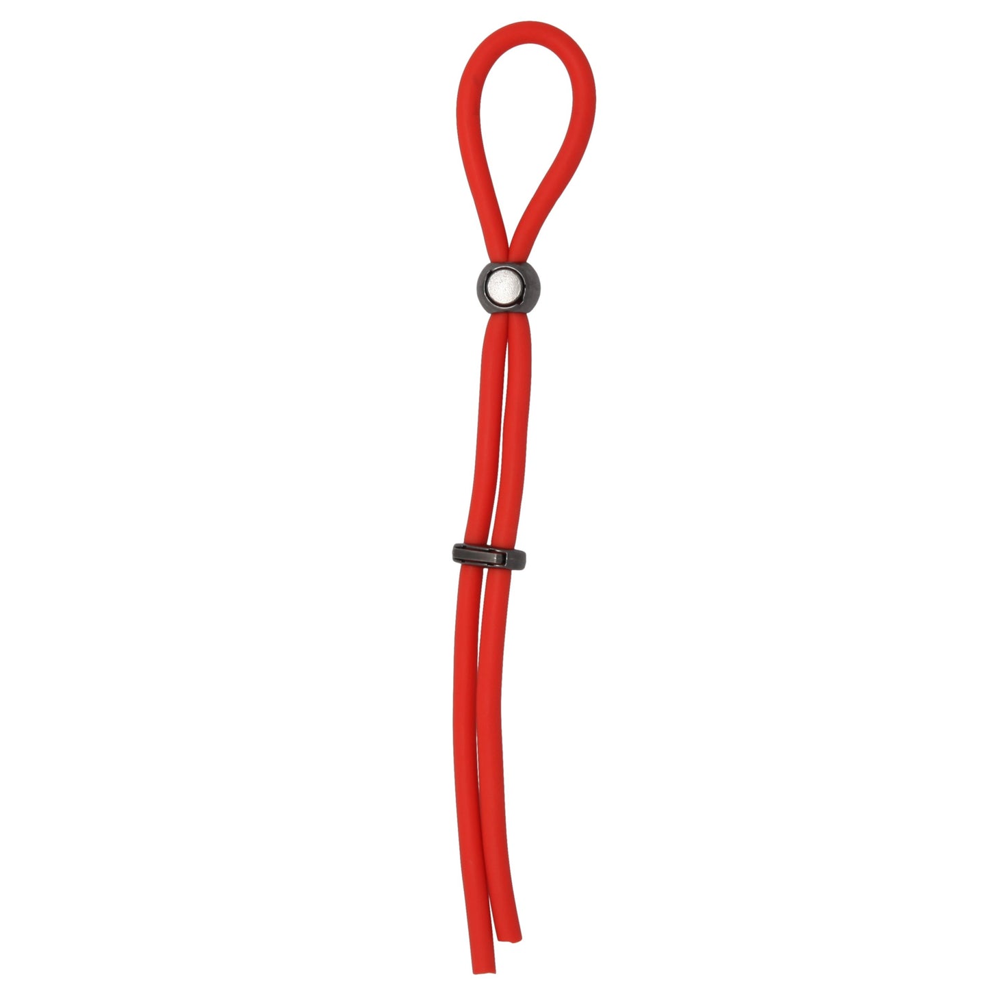 Lariat Double Barrel Adjustable Lasso Cock Ring - Red