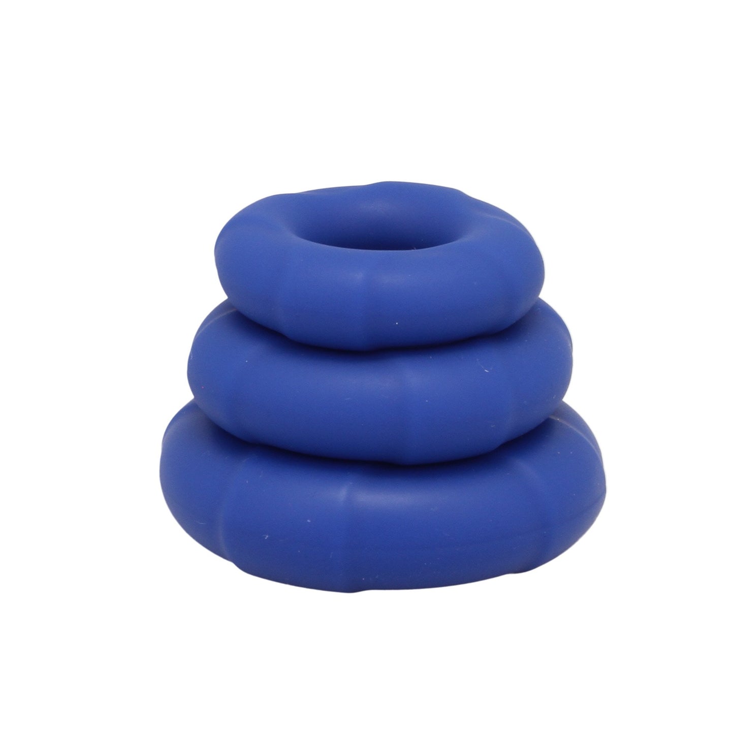Blue Brawny Thick Cock Ring Set