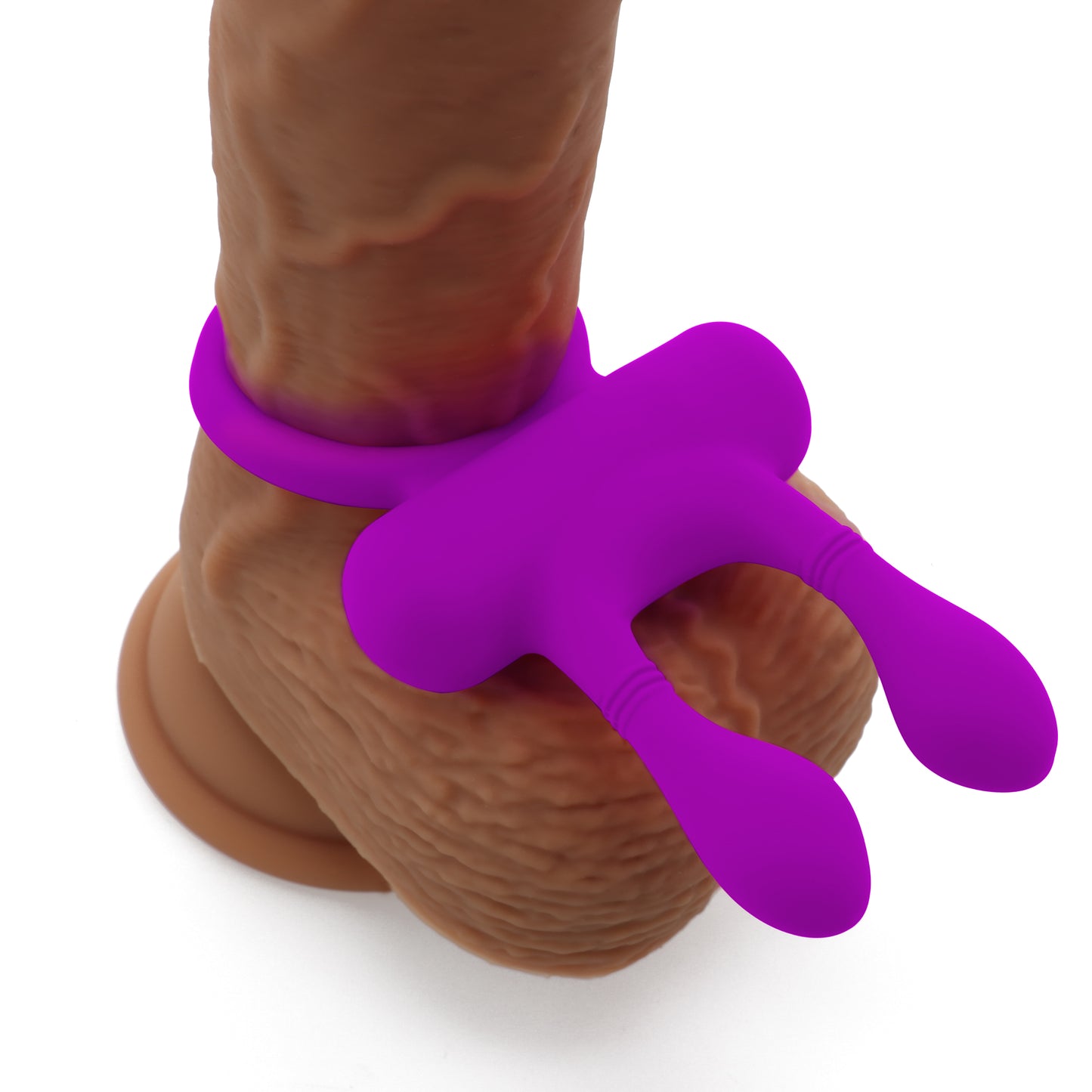 Vibrating Cock Ring with Clit Tickler - My Little Pet