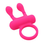 Vibrating Cock Ring with Clit Tickler - My Little Pet