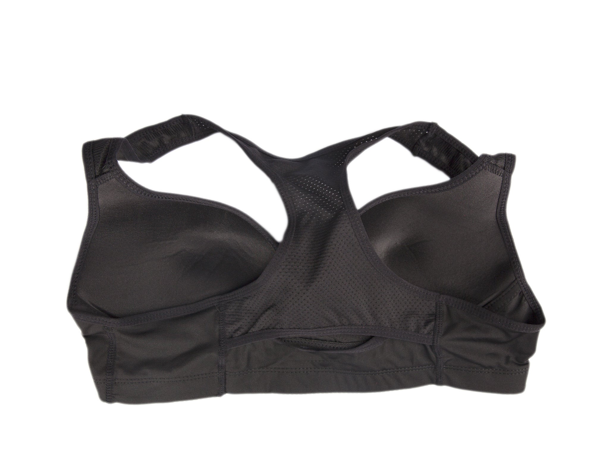 Black Low Impact Mesh Racerback Sports Bra