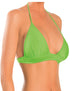 Thick Band Triangle Bikini Top Neon Lime