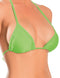 Jeweled Triangle Bikini Top Neon Lime