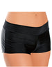 Midi Hi-Waist Boy Shorts Black