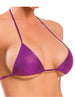 Skimpy String Triangle Bra Metallic Fuschia