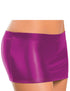 Mini Skirt Metallic Fuschia
