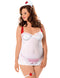 Plus Size Steamy Nurse White/Red - 3 Piece Set