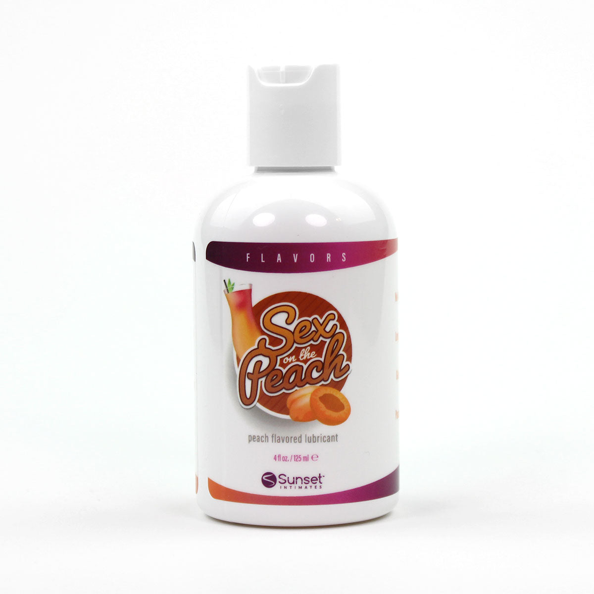 Succulent Sweet Peach Flavored Water-Based Lube 4.oz.