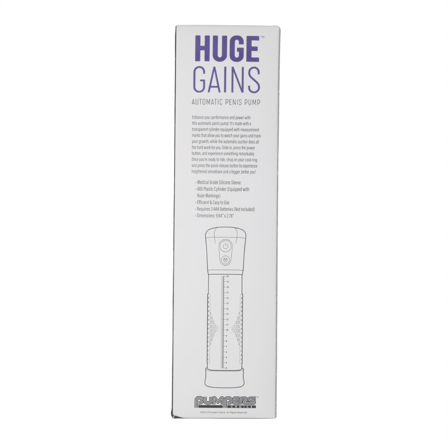 Huge Gains Penis Pump Purple