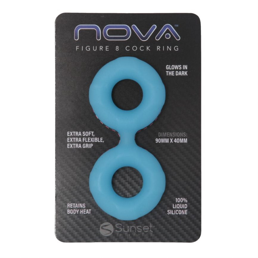 Glow in the Dark Double Cock Ring - The Nova